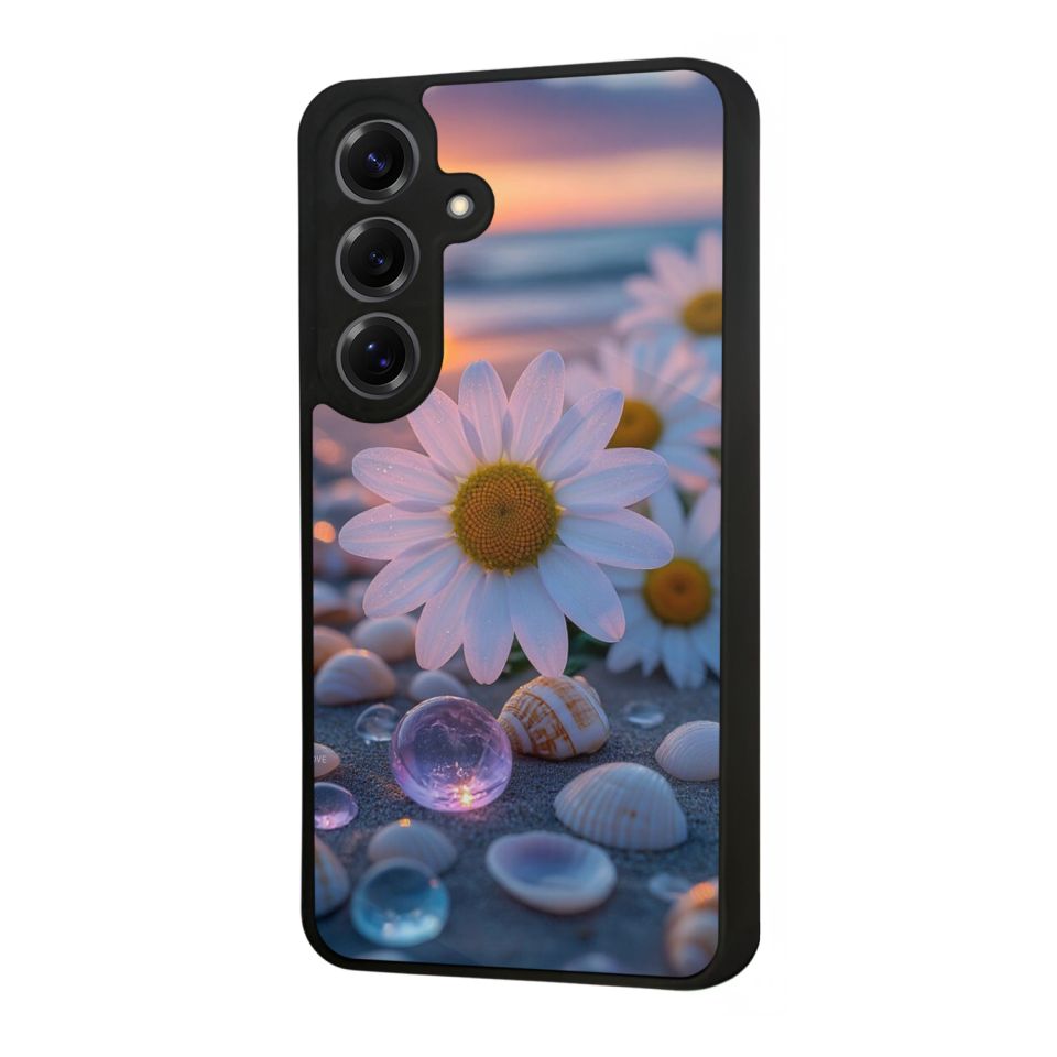 Samsung Galaxy S25 Uyumlu Cicek Tasarımlı Glossy Premium Kılıf