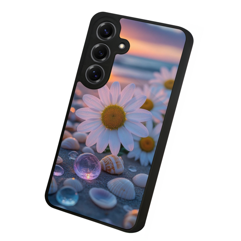 Samsung Galaxy S25 Uyumlu Cicek Tasarımlı Glossy Premium Kılıf