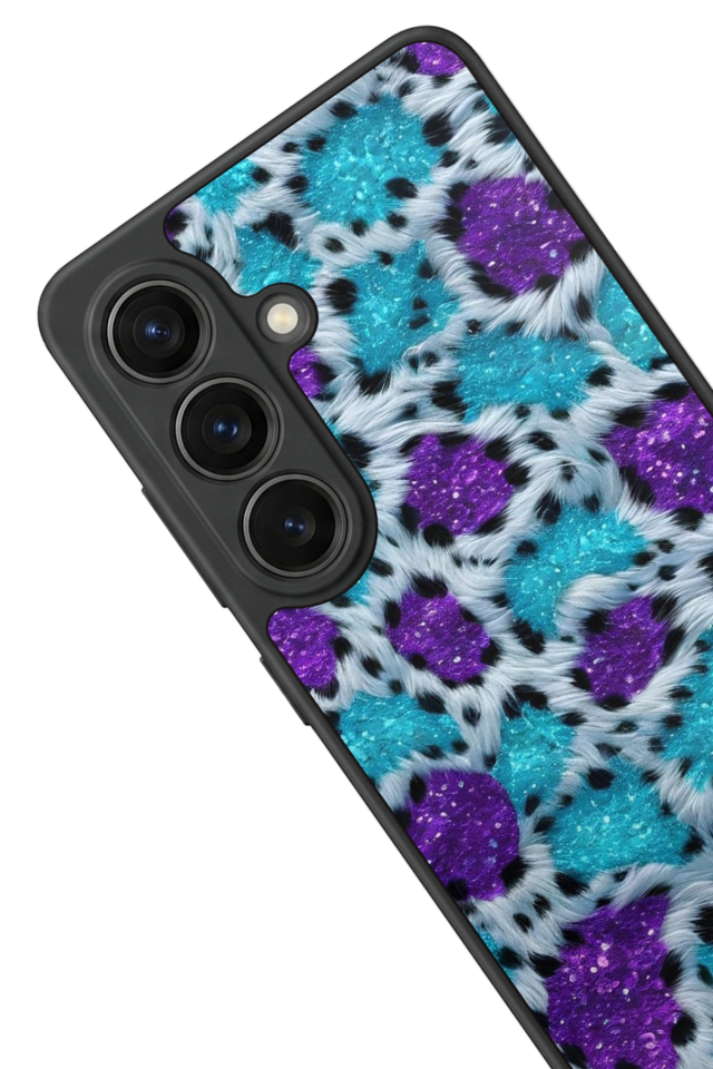 Samsung Galaxy S26 Uyumlu Hologram Leopar Tasarımlı Glossy Premium Kılıf