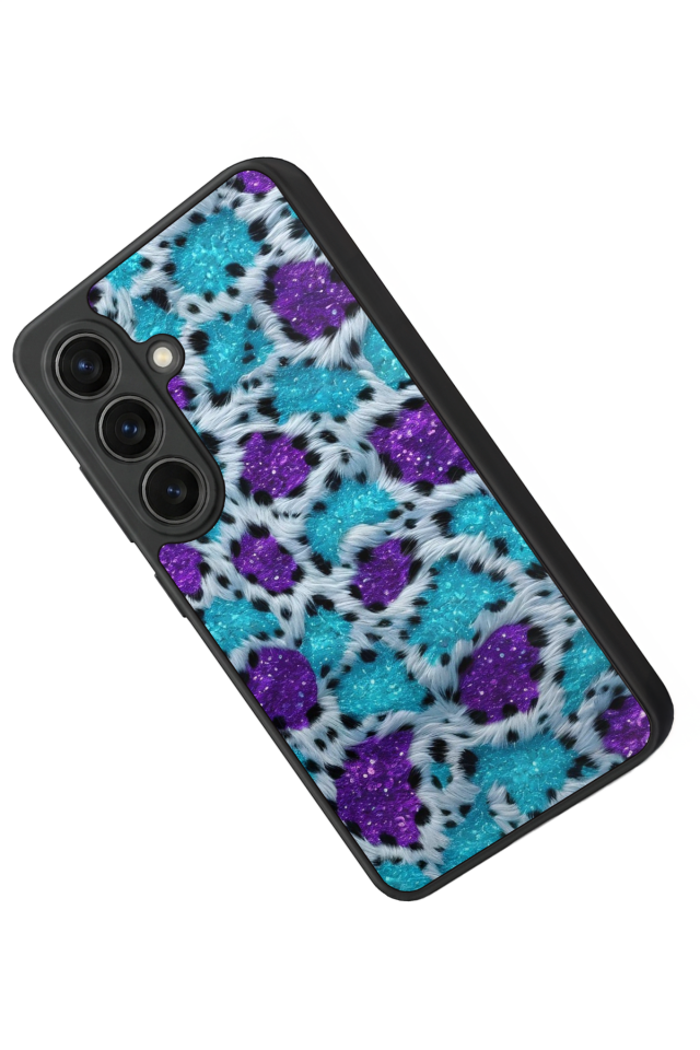 Samsung Galaxy S26 Uyumlu Hologram Leopar Tasarımlı Glossy Premium Kılıf