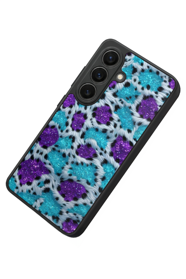 Samsung Galaxy S26 Uyumlu Hologram Leopar Tasarımlı Glossy Premium Kılıf