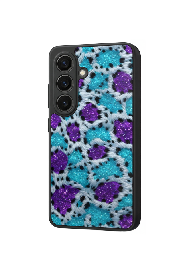 Samsung Galaxy S26 Uyumlu Hologram Leopar Tasarımlı Glossy Premium Kılıf