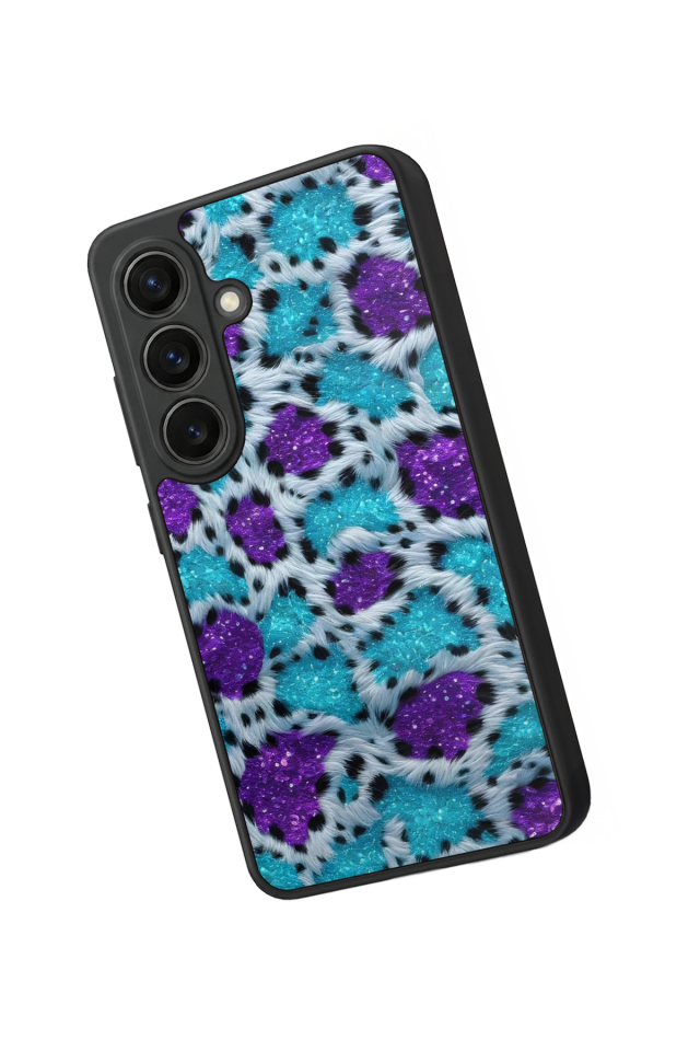 Samsung Galaxy S26 Uyumlu Hologram Leopar Tasarımlı Glossy Premium Kılıf