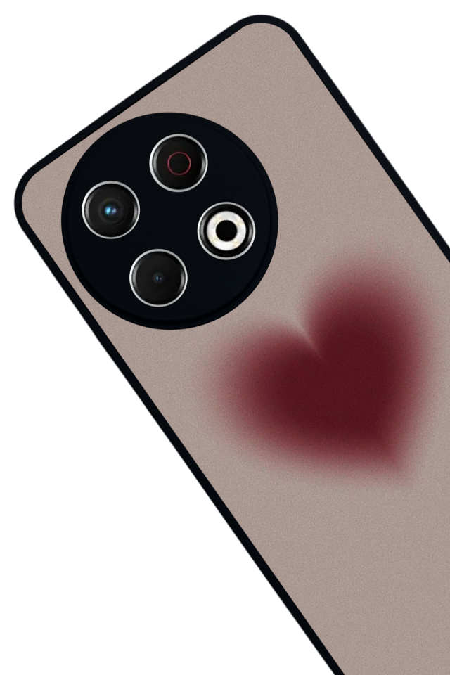 Tecno Spark 30 Pro Uyumlu Kalp Love Tasarımlı Glossy Premium Kılıf
