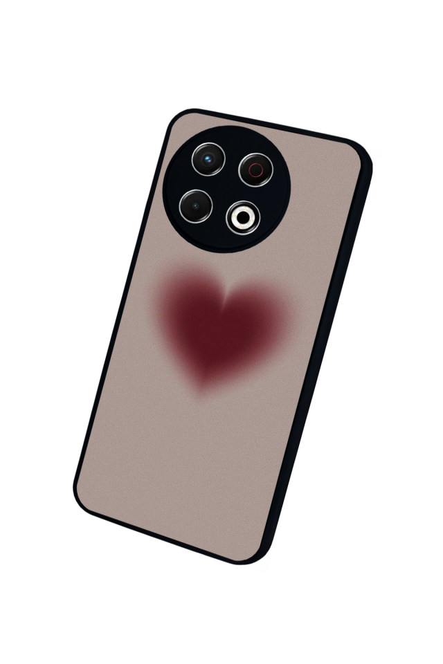 Tecno Spark 30 Pro Uyumlu Kalp Love Tasarımlı Glossy Premium Kılıf