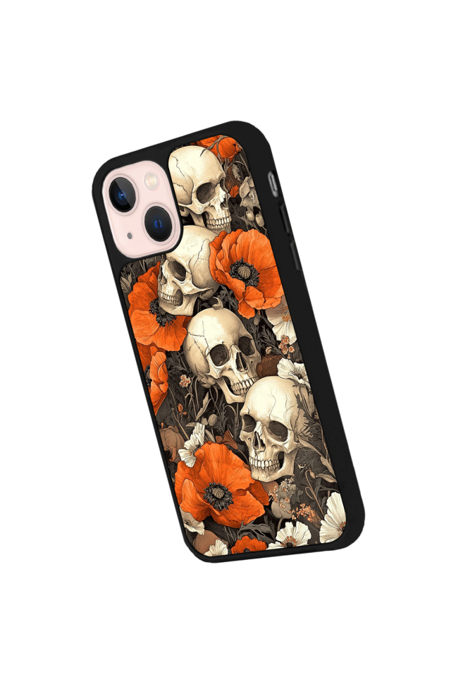 iPhone 15 Uyumlu KuruKafa Tasarımlı Glossy Premium Kılıf