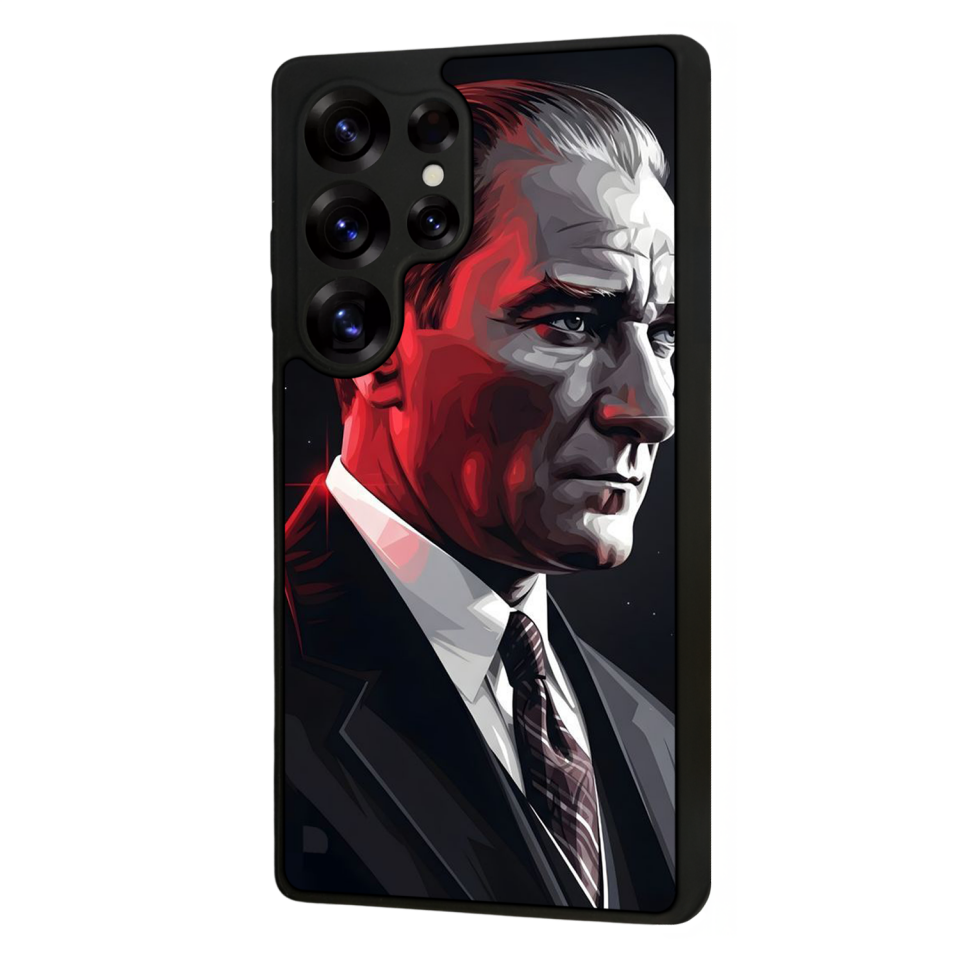Samsung Galaxy S25 Ultra Uyumlu Mustafa Kemal Ataturk Tasarımlı Glossy Premium Kılıf