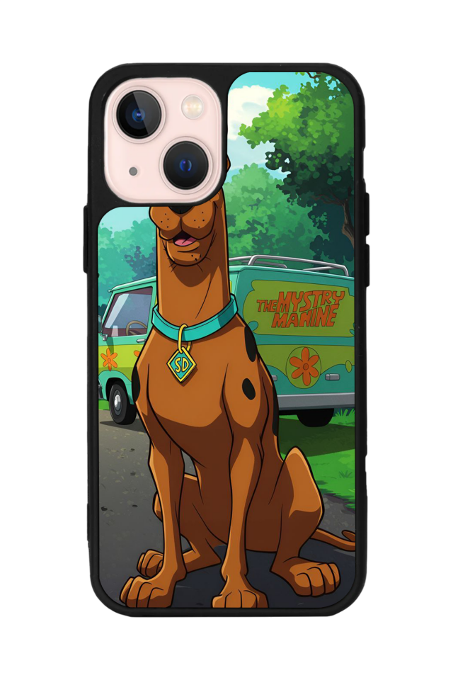 iPhone 13 Mini Uyumlu Scooby Doo Tasarımlı Glossy Premium Kılıf