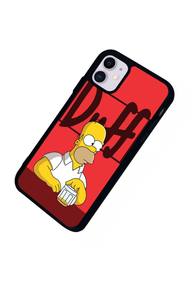 iPhone 11 Uyumlu The Simpsons Tasarımlı Glossy Premium Kılıf