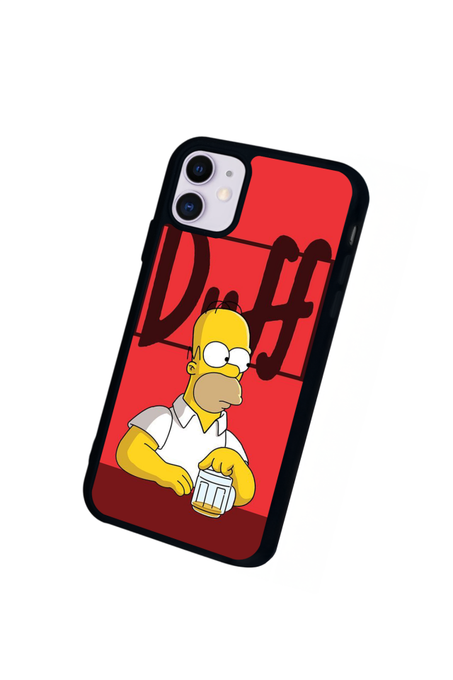 iPhone 11 Uyumlu The Simpsons Tasarımlı Glossy Premium Kılıf