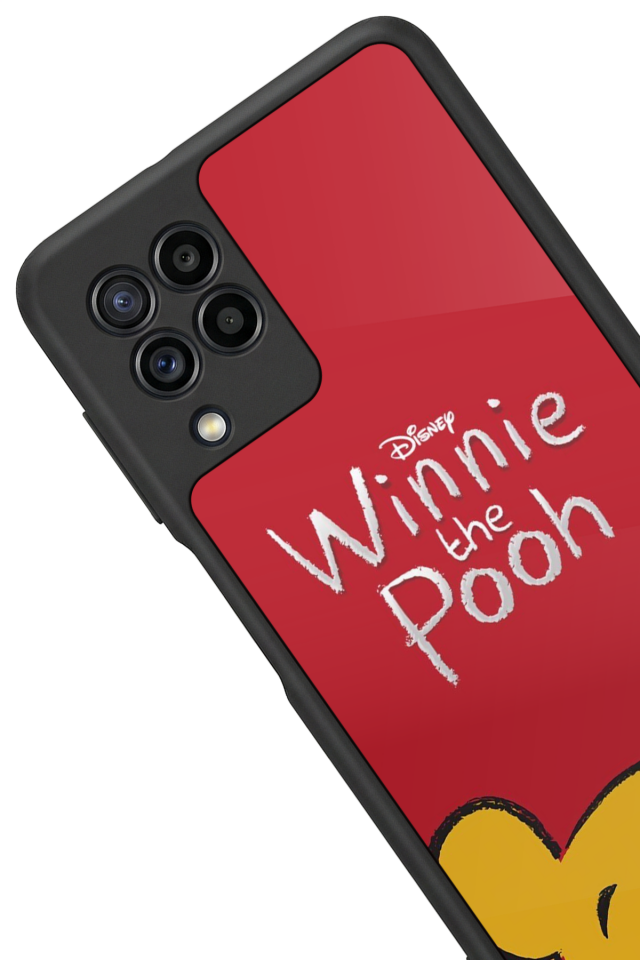 Samsung Galaxy M22 Uyumlu Winnie Tasarımlı Glossy Premium Kılıf