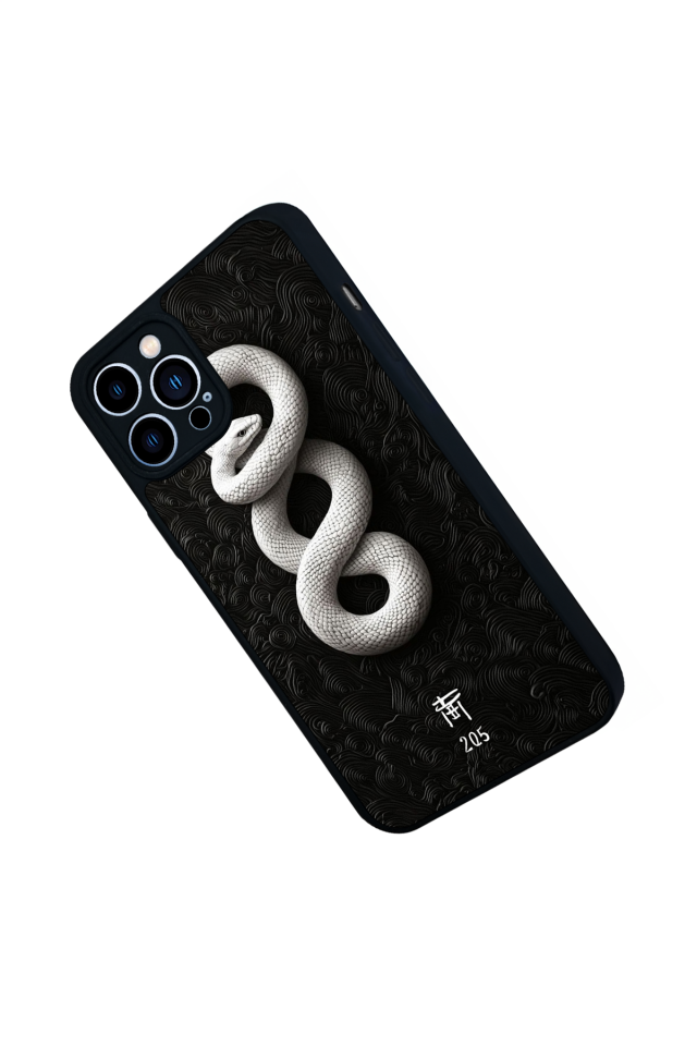 iPhone 13 Pro Max Uyumlu Yılan Tasarımlı Glossy Premium Kılıf