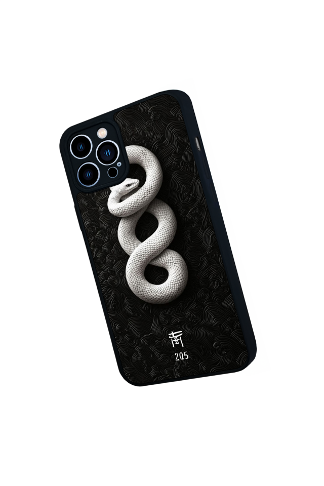 iPhone 13 Pro Max Uyumlu Yılan Tasarımlı Glossy Premium Kılıf