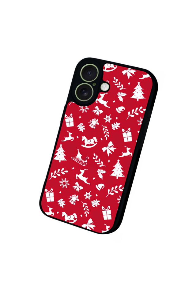 iPhone 17 Uyumlu Yilbasi Christmas Tasarımlı Glossy Premium Kılıf