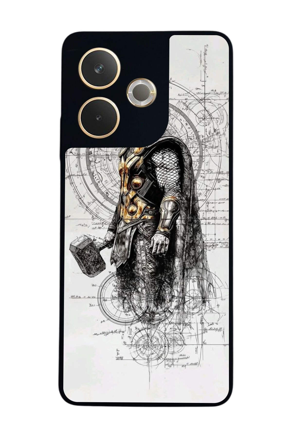 Oppo A5 Pro Uyumlu Thor Tasarımlı Glossy Premium Kılıf