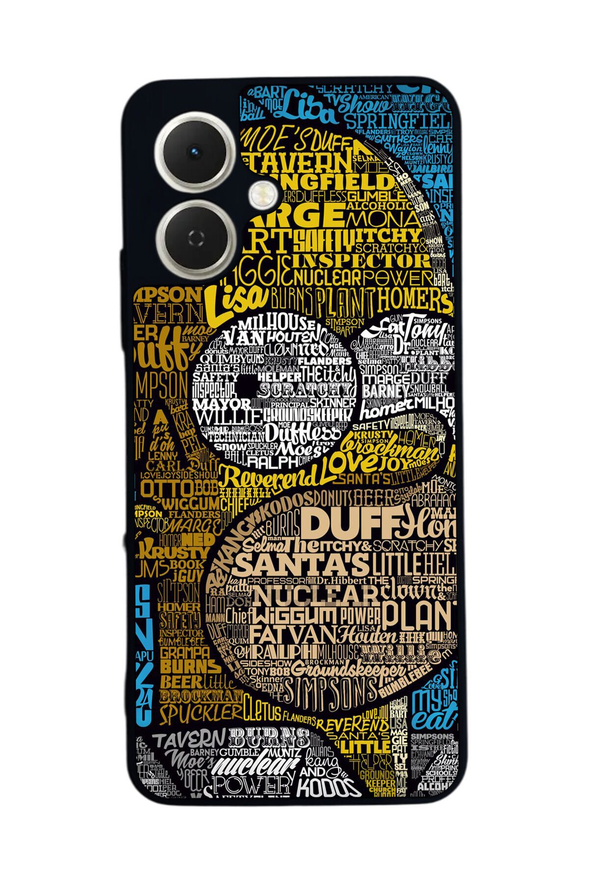 Tecno Spark GO 2 Uyumlu The Simpsons Tasarımlı Glossy Premium Kılıf