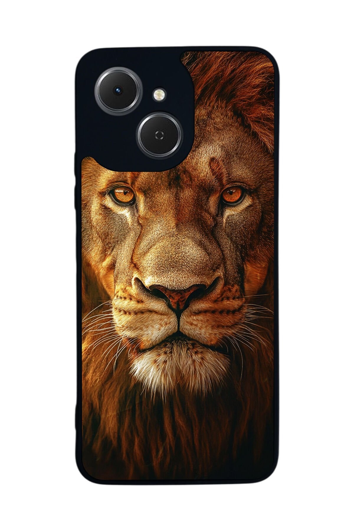 Tecno Spark 40C Uyumlu Aslan Tasarımlı Glossy Premium Kılıf