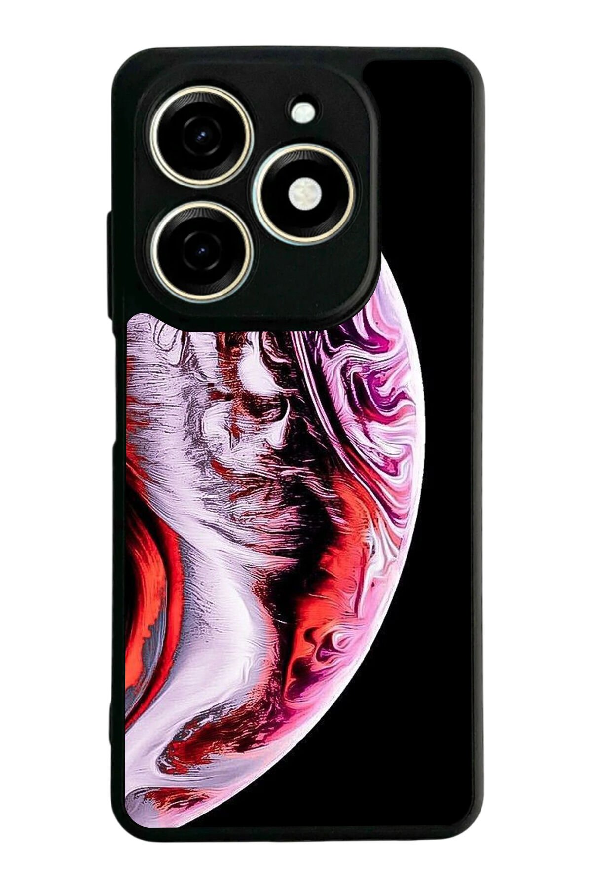 Tecno Spark 20/20C Uyumlu Ay Tasarımlı Glossy Premium Kılıf