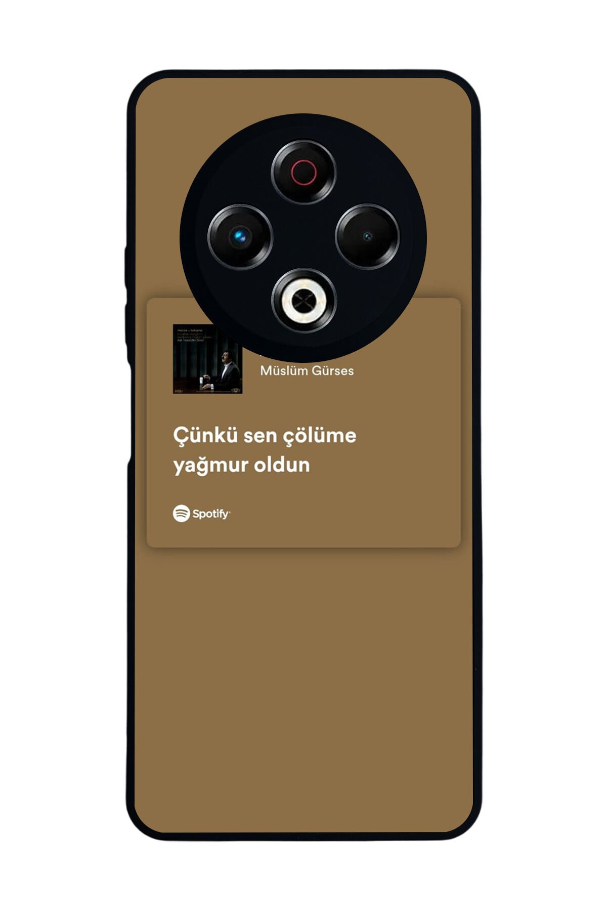 Tecno Spark 30 Uyumlu Sarki Sozleri Tasarımlı Glossy Premium Kılıf