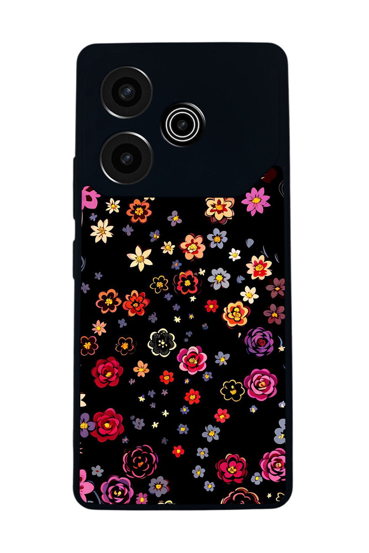 Tecno Pova 6 Uyumlu Floral Tasarımlı Glossy Premium Kılıf
