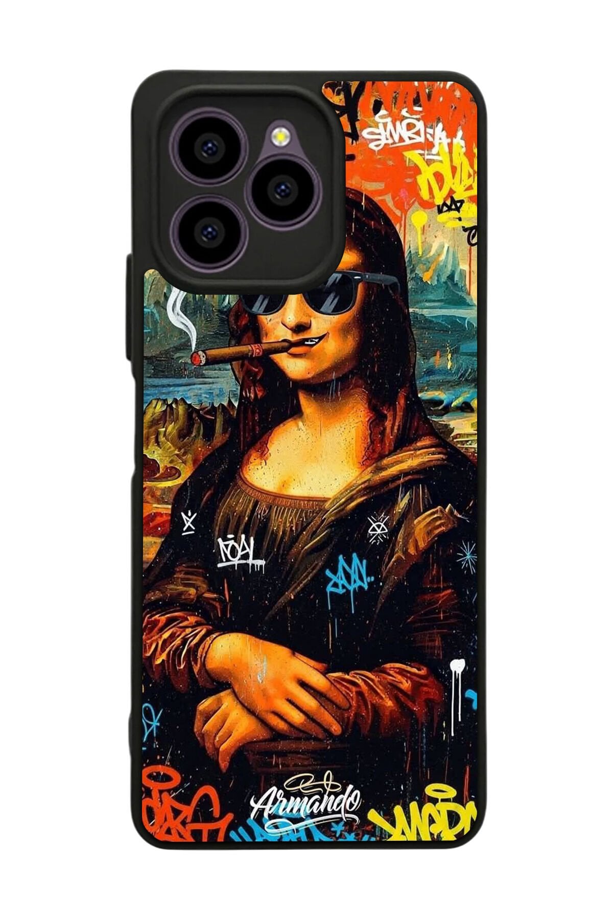 Omix X6 Uyumlu Monalisa Tasarımlı Glossy Premium Kılıf