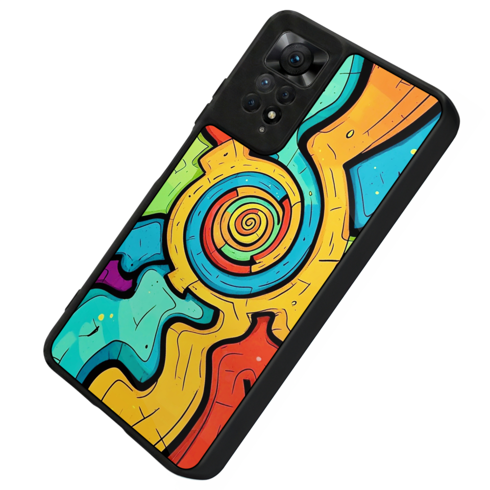 Xiaomi Redmi Note 12 Pro Uyumlu Abstract Tasarımlı Glossy Premium Kılıf
