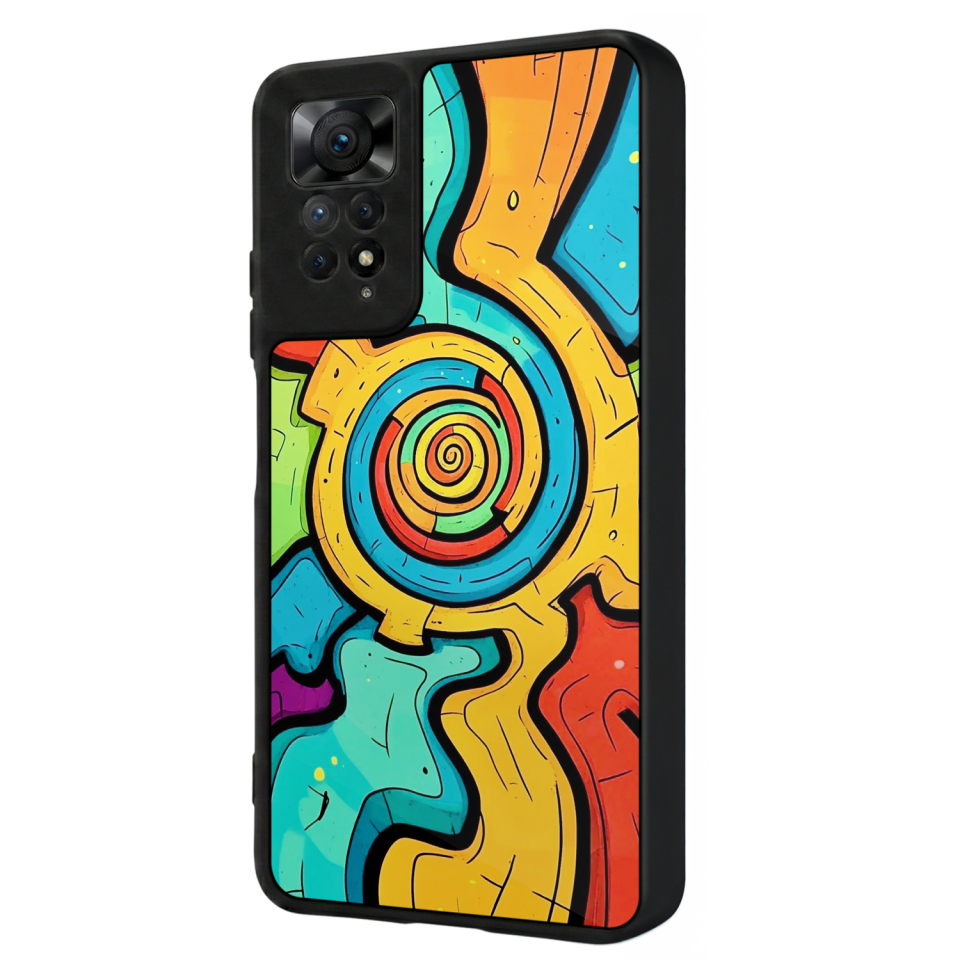 Xiaomi Redmi Note 12 Pro Uyumlu Abstract Tasarımlı Glossy Premium Kılıf