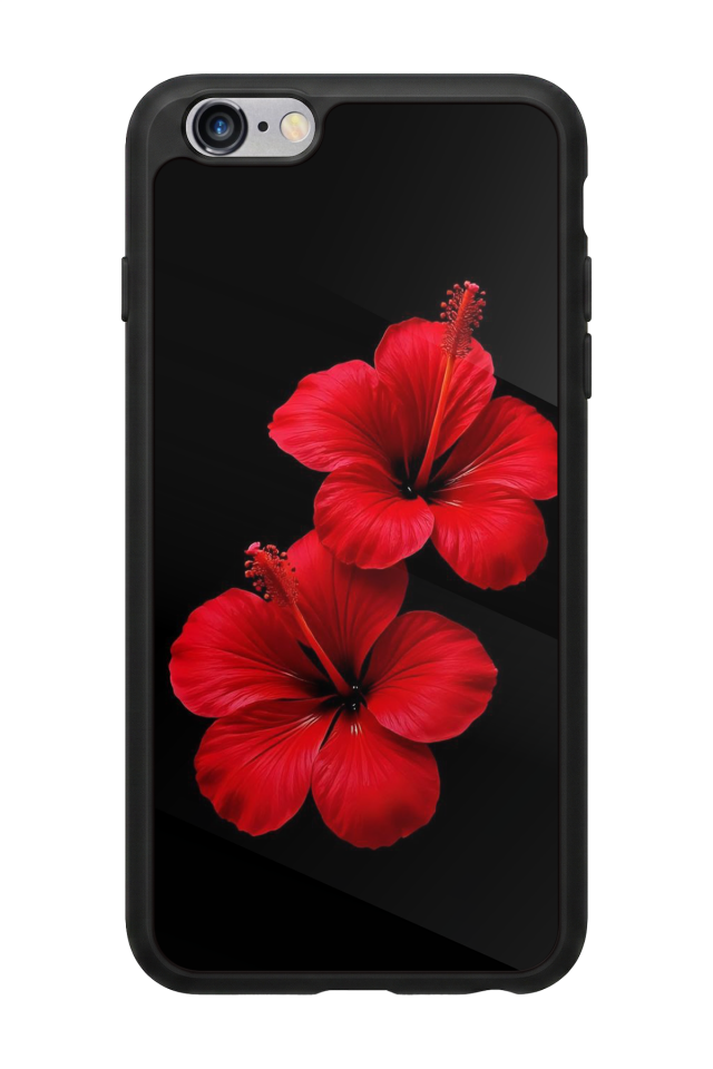 iPhone 6s Plus Uyumlu Cicek Tasarımlı Glossy Premium Kılıf