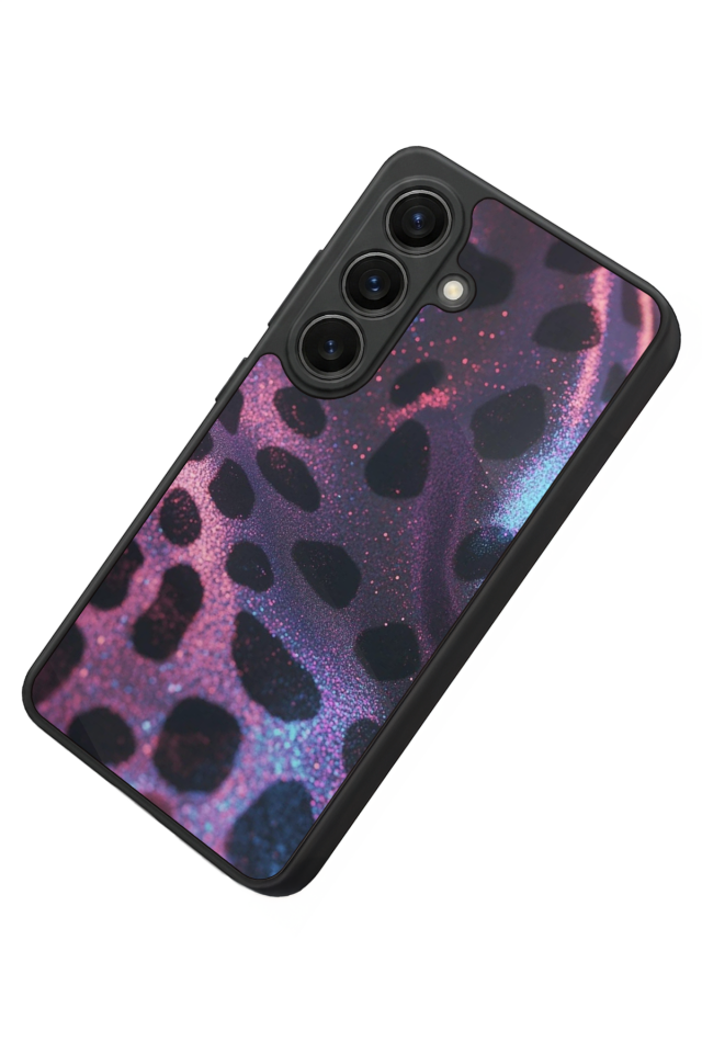 Samsung Galaxy S26 Uyumlu Hologram Leopar Tasarımlı Glossy Premium Kılıf