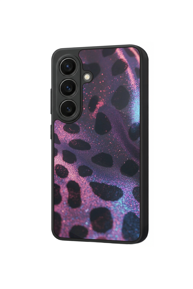 Samsung Galaxy S26 Uyumlu Hologram Leopar Tasarımlı Glossy Premium Kılıf