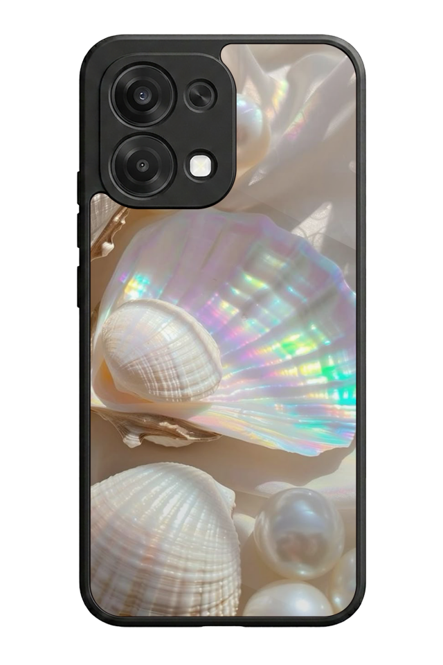 Oppo A6 Pro Uyumlu  İnci Tasarımlı Glossy Premium Kılıf