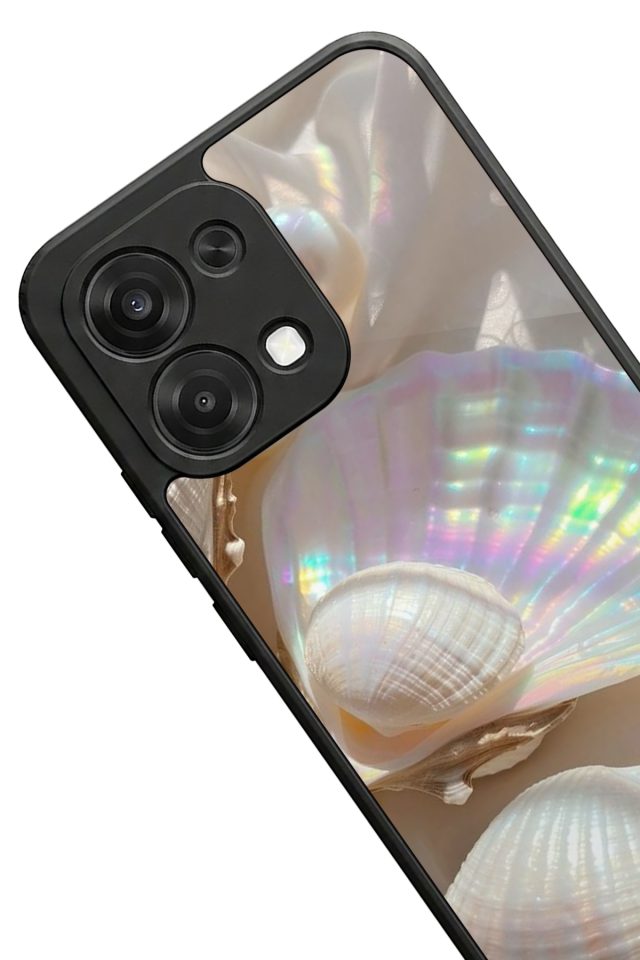 Oppo A6 Pro Uyumlu  İnci Tasarımlı Glossy Premium Kılıf