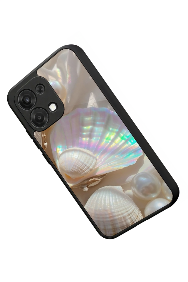 Oppo A6 Pro Uyumlu  İnci Tasarımlı Glossy Premium Kılıf