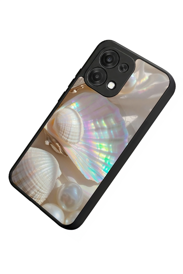 Oppo A6 Pro Uyumlu  İnci Tasarımlı Glossy Premium Kılıf