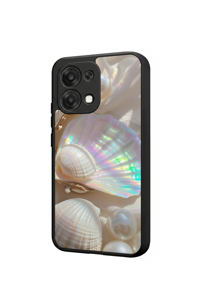 Oppo A6 Pro Uyumlu  İnci Tasarımlı Glossy Premium Kılıf