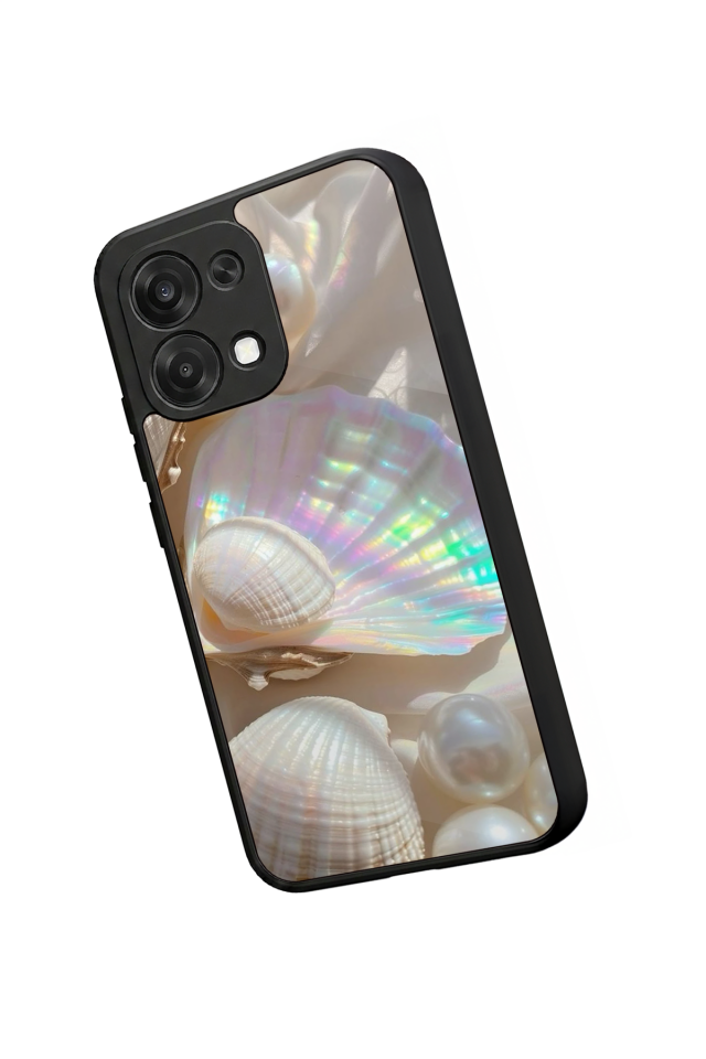 Oppo A6 Pro Uyumlu  İnci Tasarımlı Glossy Premium Kılıf