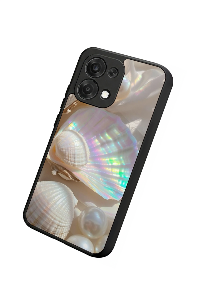 Oppo A6 Pro Uyumlu  İnci Tasarımlı Glossy Premium Kılıf