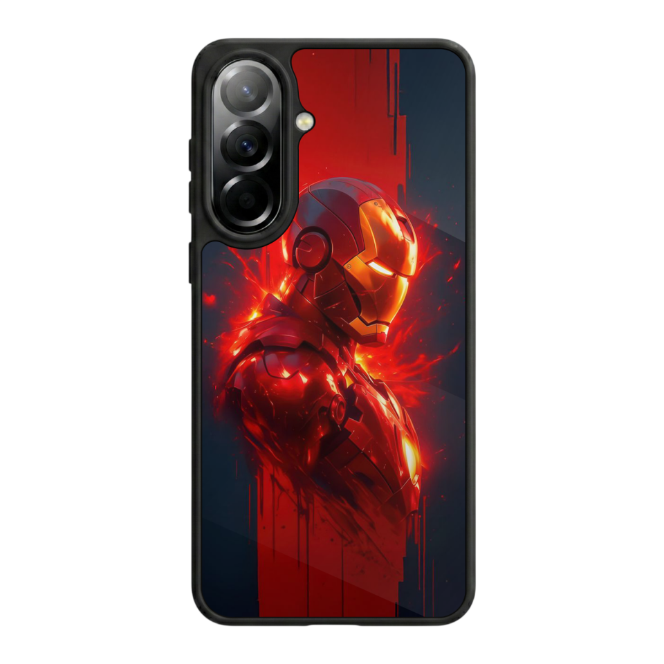Samsung Galaxy A37 Uyumlu  Iron Man ( Demir Adam ) Tasarımlı Glossy Premium Kılıf