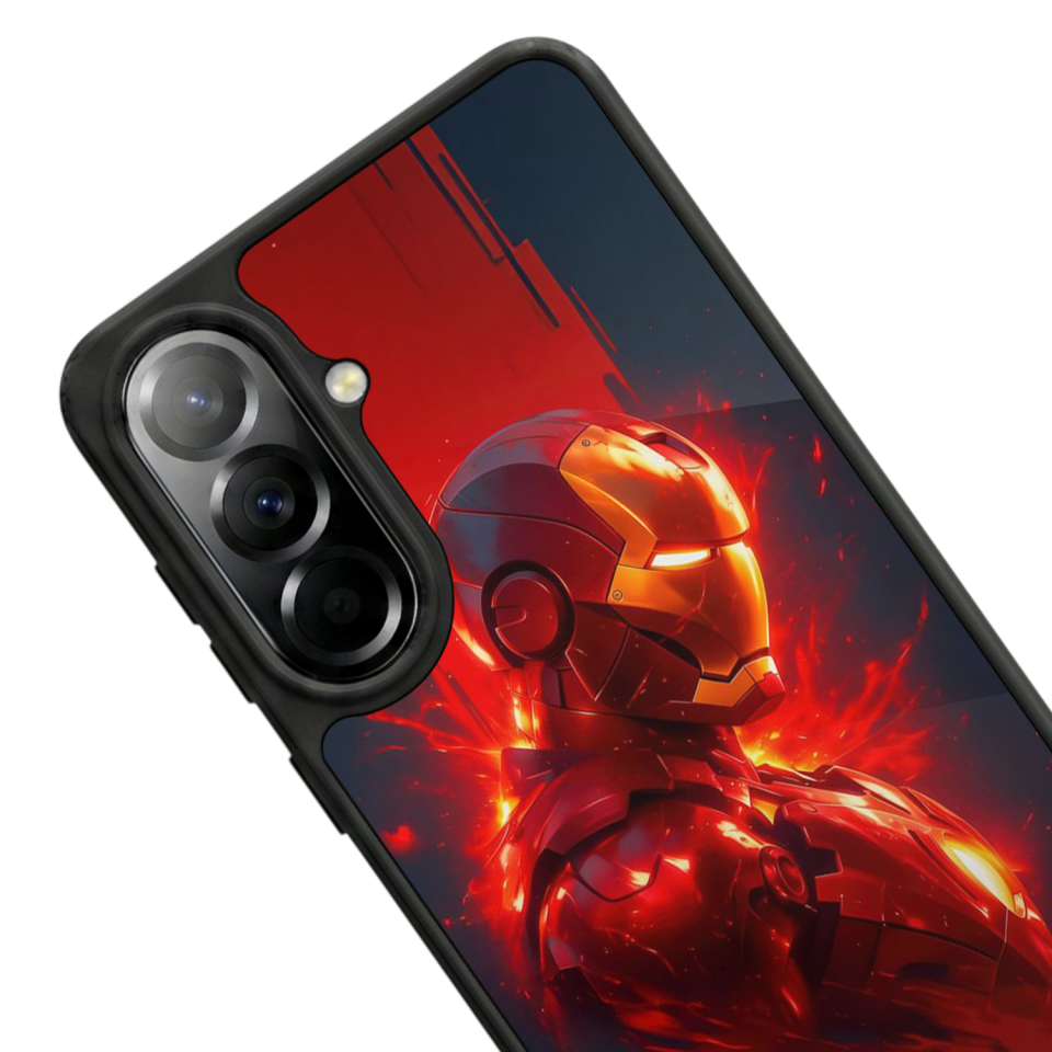 Samsung Galaxy A37 Uyumlu  Iron Man ( Demir Adam ) Tasarımlı Glossy Premium Kılıf