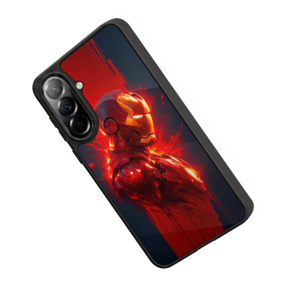 Samsung Galaxy A37 Uyumlu  Iron Man ( Demir Adam ) Tasarımlı Glossy Premium Kılıf