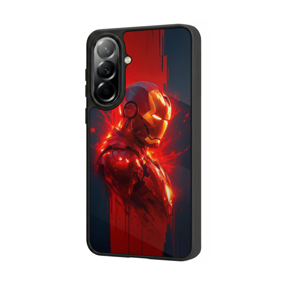 Samsung Galaxy A37 Uyumlu  Iron Man ( Demir Adam ) Tasarımlı Glossy Premium Kılıf
