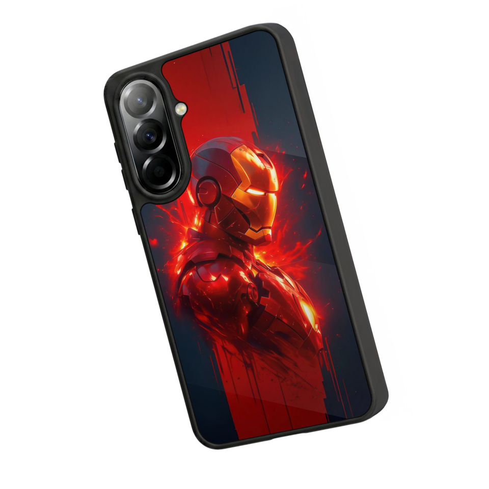 Samsung Galaxy A37 Uyumlu  Iron Man ( Demir Adam ) Tasarımlı Glossy Premium Kılıf