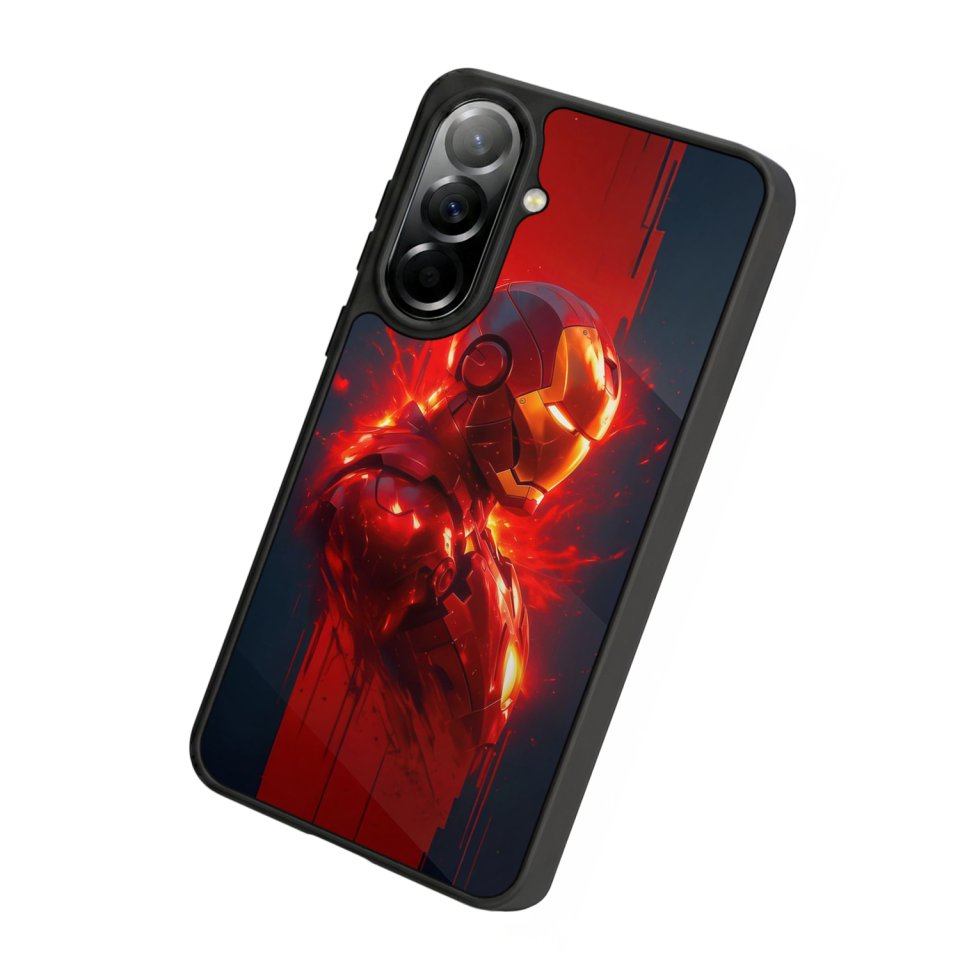 Samsung Galaxy A37 Uyumlu  Iron Man ( Demir Adam ) Tasarımlı Glossy Premium Kılıf