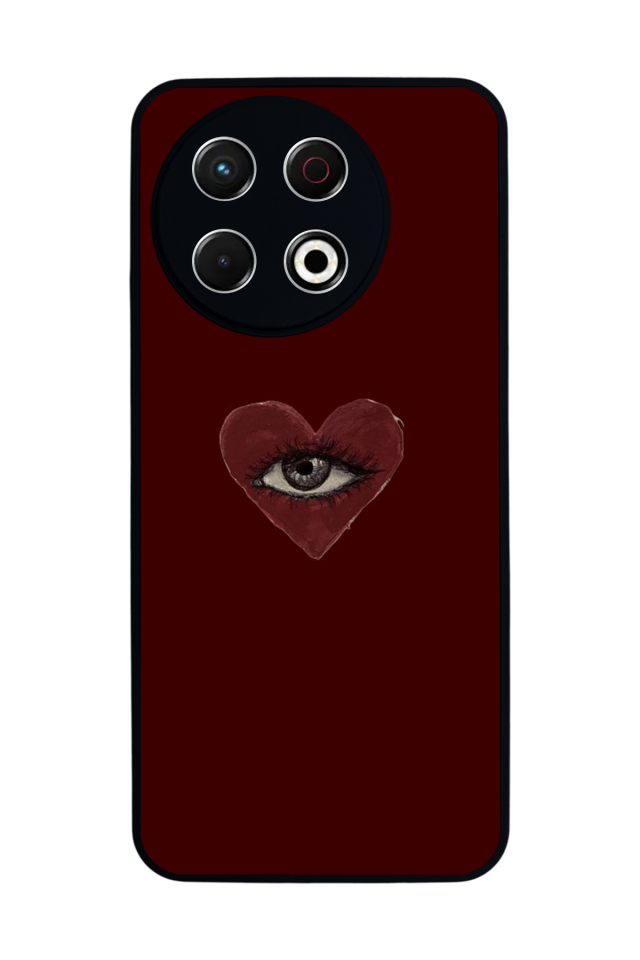 Tecno Spark 30 Pro Uyumlu Kalp Love Tasarımlı Glossy Premium Kılıf