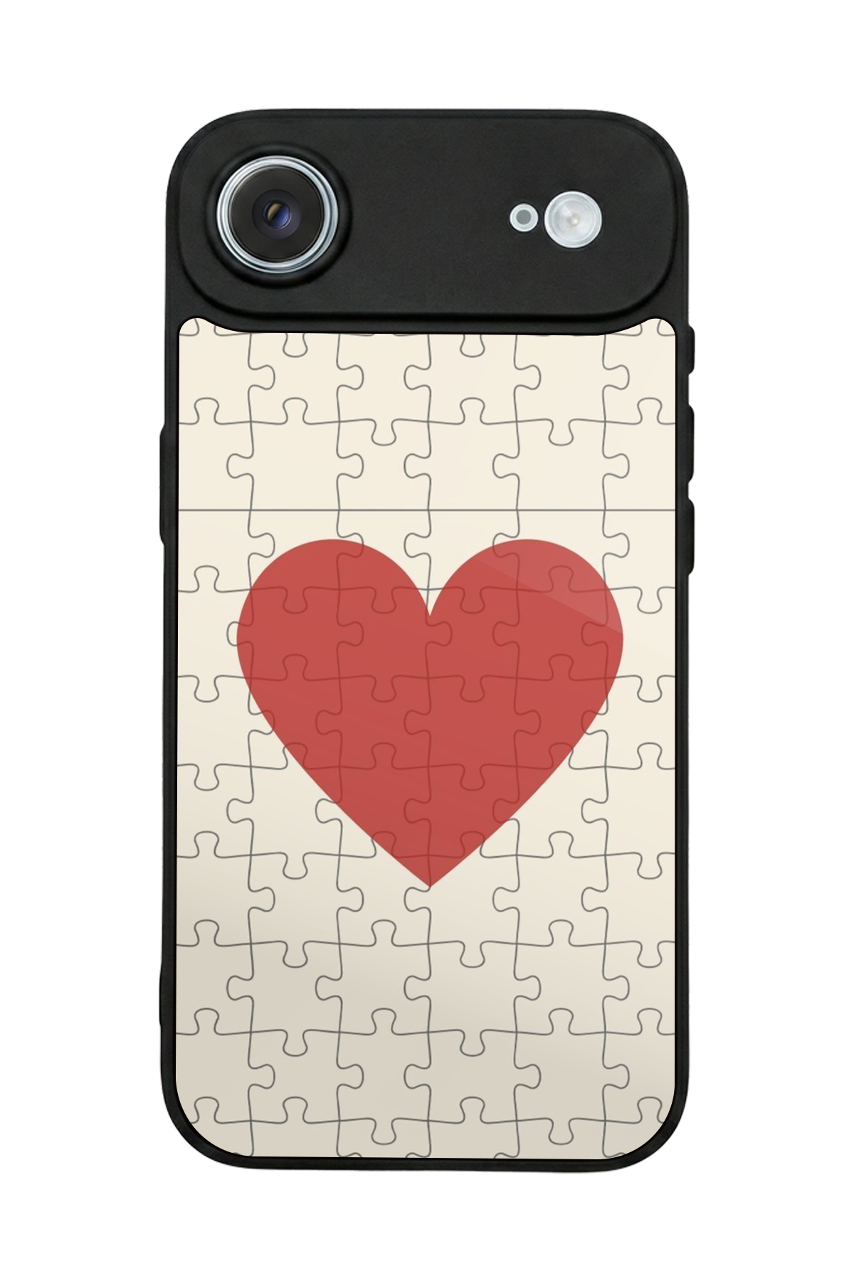 iPhone 17 Air Uyumlu Kalp Love Tasarımlı Glossy Premium Kılıf
