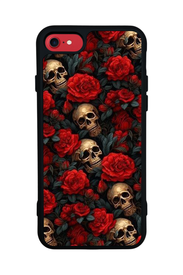 iPhone SE Uyumlu KuruKafa Tasarımlı Glossy Premium Kılıf