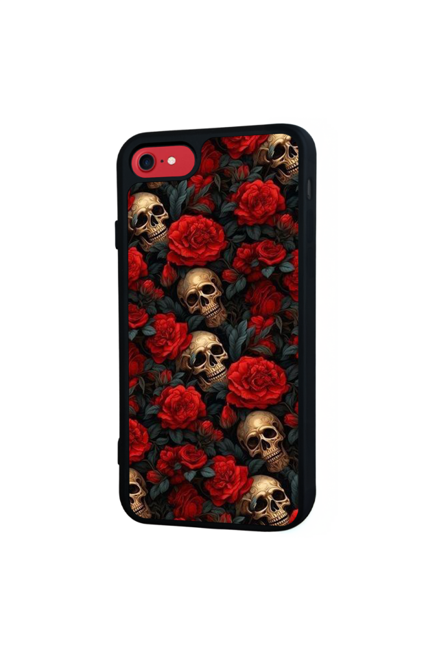 iPhone SE Uyumlu KuruKafa Tasarımlı Glossy Premium Kılıf