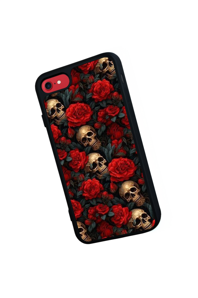 iPhone SE Uyumlu KuruKafa Tasarımlı Glossy Premium Kılıf