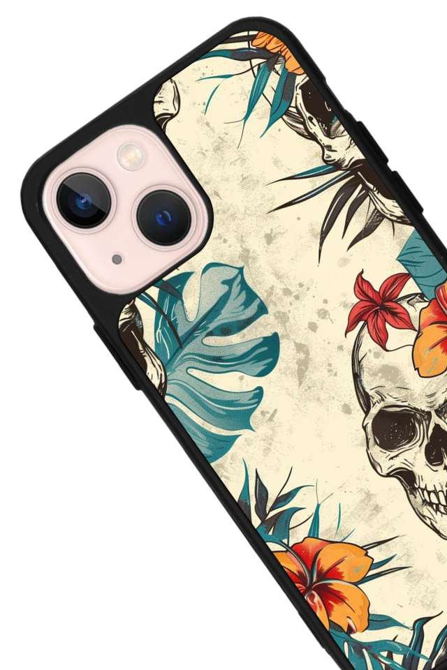iPhone 15 Uyumlu KuruKafa Tasarımlı Glossy Premium Kılıf