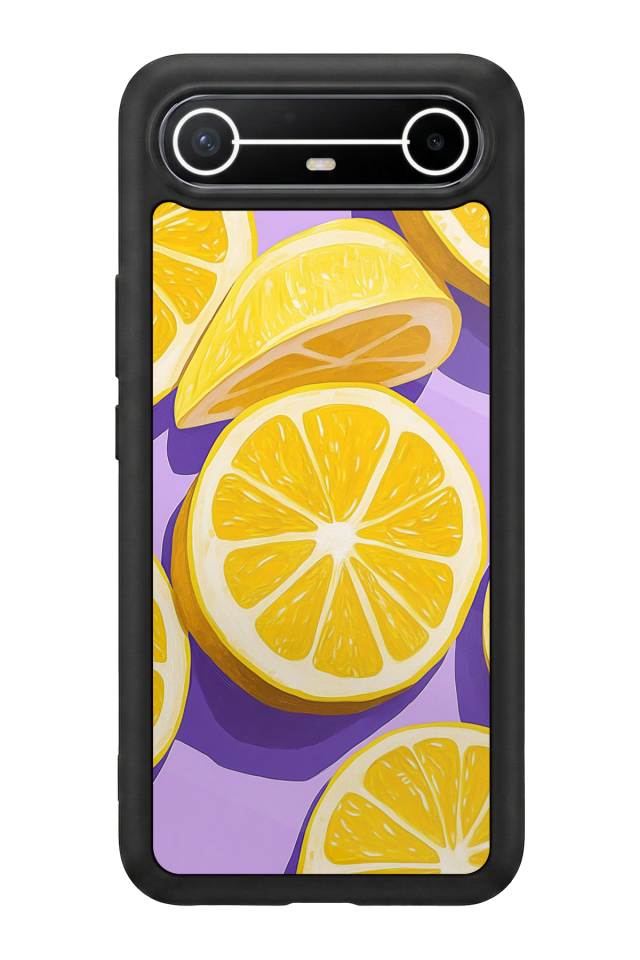 Tecno Spark Slim 5G Uyumlu Limon Tasarımlı Glossy Premium Kılıf